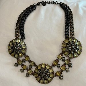 Stella & Dot elegant crystal bib necklace
